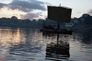 Sunset over the River Ganges