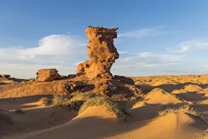 Algeria Prints: Sunset in the Sahara near Timimoun, western Algeria, North Africa, Africa