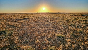 Chad Prints: Sunset in the Sahel, Chad