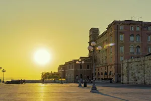 Lamp Prints: Sunset, Saint Remy Bastion terrace and promenade