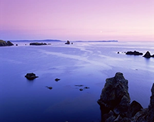 Shetland Prints: Sunset over the Sand Wick and Foula