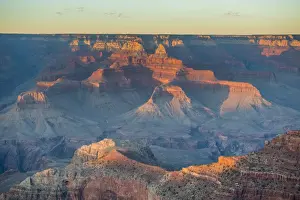 Sunset over the south rim of the Grand Canyon, UNESCO World Heritage Site, Arizona, United States of America, North America