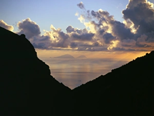 Eolian Islands Prints: Sunset, Stromboli Island
