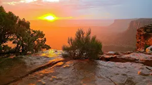 Canyonlands Prints: Sunset view from Grand View Point in Canyonlands