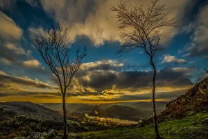 Windermere Prints: Sunset view from Gummers How in the Lake District