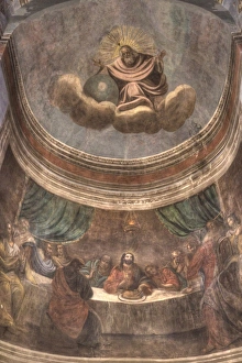 Religious Art Prints: Last Supper Fresco, St. Nicholas Cathedral, UNESCO World Heritage Site, Veliky Novgorod