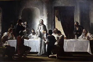 Images Dated 25th September 2009: The Last Supper by Henri Lerolle, a 19th century oil painting