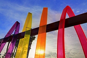 San Diego Prints: Surfhenge, Imperial Beach, San Diego, California, United States of America, North America
