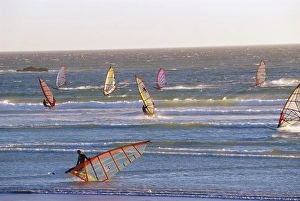 Wind Surfing Prints: Surfing, Blouberg Beach