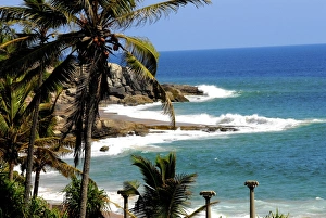 Kovalam Prints: Suryasamudra Beach Resort, Kovalam, Trivandrum, Kerala, India, Asia