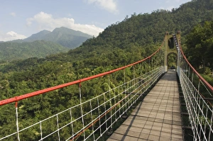 Suspension Prints: Suspension bridge over valley