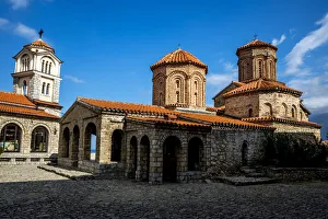 Stone Wall Prints: Sveti Naum (Saint Naum) Monastery, Macedonia, Europe
