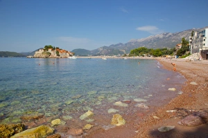 Budva Prints: Sveti Stefan, Budva Bay, The Budva Riviera, Montenegro, Europe