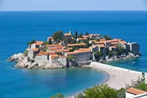 Sveti Stefan, seaside resort in western Montenegro, Europe