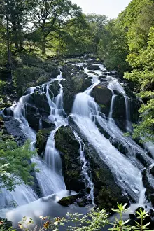 Falls Prints: Swallow Falls, Betws-y-Coed, Snowdonia National Park, Conwy, Wales, United Kingdom