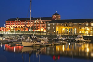 Traditionally Welsh Prints: Swansea Marina, Swansea, South Wales, Wales, United Kingdom, Europe