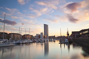South Wales Prints: Swansea Marina, West Glamorgan, South Wales, Wales, United Kingdom, Europe
