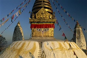 The Swayambhunath Stupa or Monkey Temple