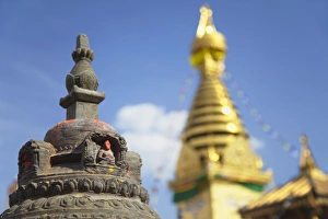 Swayambhunath Stupa, UNESCO World Heritage Site, Kathmandu, Nepal, Asia