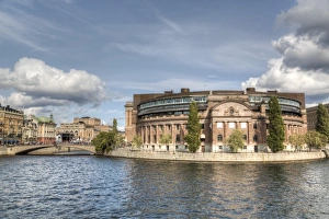 Stockholm Prints: Swedish Parliament Building, Gamla Stan, Stockholm, Sweden, Scandinavia, Europe