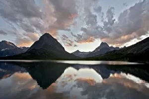 Images Dated 3rd August 2008: Swiftcurrent Lake at sunset, Glacier National Park, Montana, United States of America