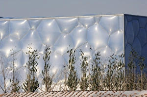 Images Dated 18th November 2007: Swimming Arena, Beijing 2008 Olympic Venue, Beijing, China, Asia