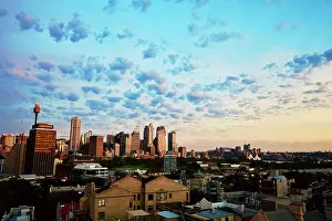 Sydney Prints: Sydney city skyline in at dawn