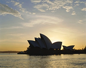 Opera House Prints: The Sydney Opera House in the evening, Sydney, New South Wales, Australia
