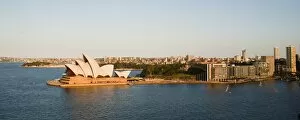 Images Dated 1st April 2011: Sydney Opera House, UNESCO World Heritage Site, and harbour from Sydney Harbour Bridge