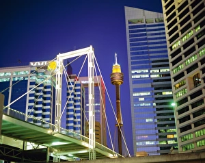 Office Block Prints: Sydney Tower (centre) Sydney, Australia