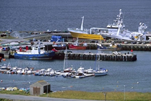 Shetland Prints: Symbister harbour