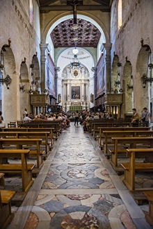 Syracuse Prints: Syracuse Cathedral (Duomo di Siracusa) interior