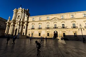 Support Prints: Syracuse Cathedral, UNESCO World Heritage Site, Syracuse, Sicily, Italy, Mediterranean