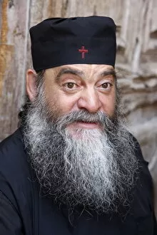 Images Dated 18th August 2007: Syriac Orthodox priest, Jerusalem, Israel, Middle East