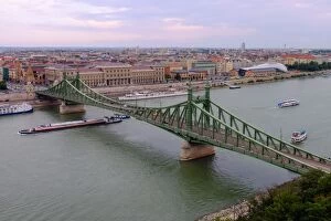Suspension Collection: Szabadsag hid (Liberty Bridge), Budapest, Hungary, Europe