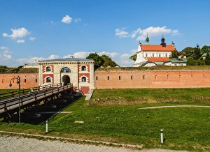 Polish Culture Prints: Szczebrzeszyn Gate and Cathedral