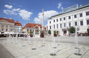 Szechenyi Square Prints: Szechenyi Square, Gyor, Western Transdanubia, Hungary, Europe