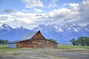 Teton Range Prints: T. A. Moulton Homestead, barn, Mormon Row