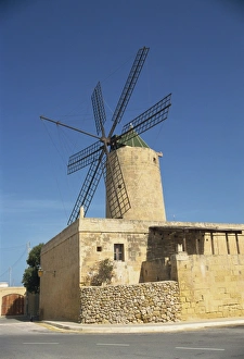 Wind Power Prints: Ta-Kola windmill, Gozo, Malta, Europe