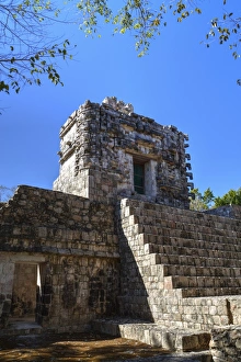 Campeche Prints: Tabasqueno, Mayan archaeological site, Chenes style, Campeche, Mexico, North America