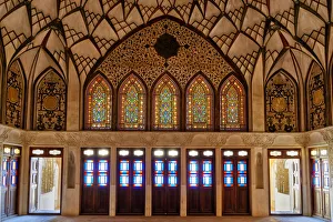 Residence Prints: Tabatabai House, stained-glass windows, Kashan, Isfahan Province, Islamic Republic