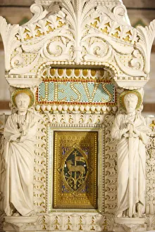 Lyon Prints: Tabernacle in the crypt of Fourviere Basilica, Lyon, Rhone, France, Europe