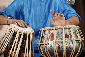 Watford Prints: Tabla player, Watford, Hertfordshire, England, United Kingdom, Europe