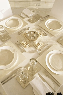 Room Prints: Detail of a table in the dining room