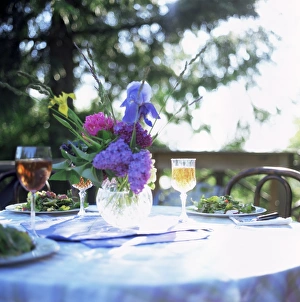 Salad Prints: Table with salad