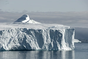 Images Dated 12th August 2010: Tabular iceberg emerging from Kangia Ice Fjord, next to Ilulissat, Disko Bay