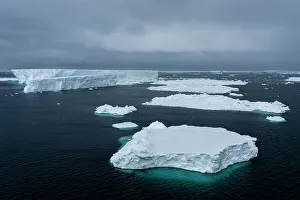 Tabular iceberg, Larsen C Ice Shelf, Weddell Sea, Antarctica, Polar Regions