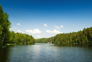 Baltic States Prints: Taevaskoda Nature Reserve, Ahja River, Polva County, Estonia, Baltic States, Europe
