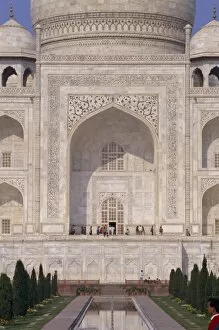 Images Dated 1st August 2008: Detail of the Taj Mahal