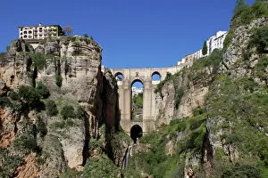 Images Dated 8th April 2011: Tajo Gorge and New Bridge, Ronda, Malaga Province, Andalucia, Spain, Europe